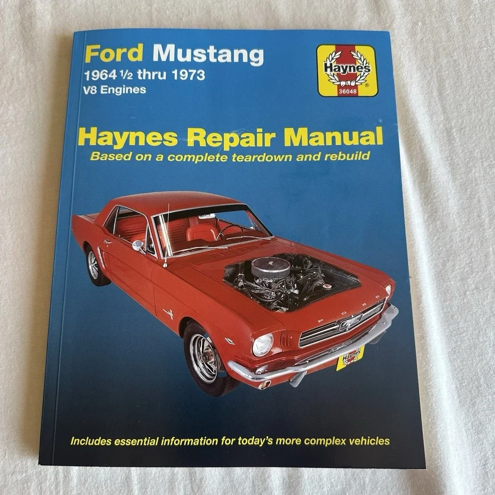 Haynes Repair Manual Ford Mustang 1964 1/2 Thru‎ 1973 V8 36048 Paperback